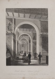 Museo Británico, Holborn, c.1850 de Llewellyn (after) Jewitt