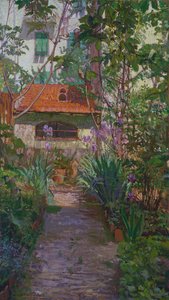El tríptico o jardín en flor (panel lateral) (1907)
