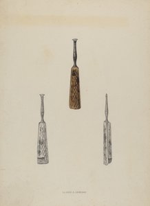 Marcador de guía de cuero, c. 1937 de Lloyd Charles Lemcke