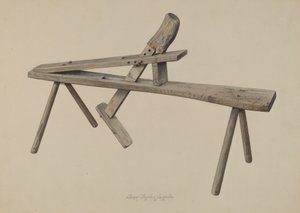 Banco del tallador de madera de Lloyd Charles Lemcke