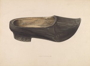 Zapato de madera, 1937 de Lloyd Charles Lemcke