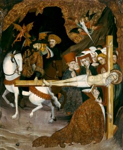 Crucifixión de San Andrés Apóstol. Pintura de Lluis Borrassa (1360-1425) de Lluís Borrassà