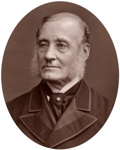 Sir Rutherford Alcock, diplomático británico y presidente de la Sociedad Geográfica Real, 1877 de Lock and Whitfield