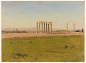 Dibujo, Estudio de ruinas en un paisaje, 24 de enero de 1878 de Lockwood de Forest