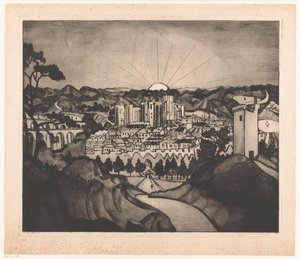 Avignon (título original) de Lodewijk Schelfhout (signed by artist)