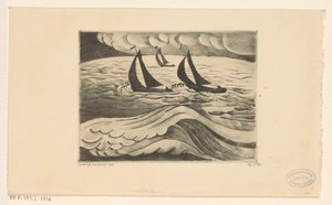 Tres veleros en una tormenta en el mar
La Tempête (título original) de Lodewijk Schelfhout (signed by artist)