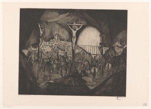Gólgota I (título original) de Lodewijk Schelfhout (signed by artist)