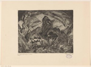paisaje montañoso con árboles Les Arbres (título original del objeto)