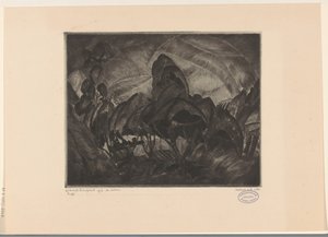 paisaje montañoso con árboles Les Arbres (título original del objeto) de Lodewijk Schelfhout (signed by artist)