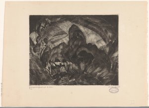 paisaje montañoso con árboles Les Arbres (título original del objeto) de Lodewijk Schelfhout (signed by artist)