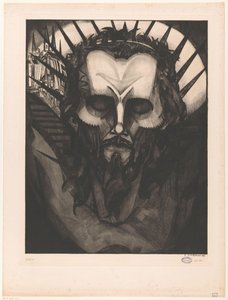 cabeza de cristo Tête de Christ I (título original) de Lodewijk Schelfhout (signed by artist)