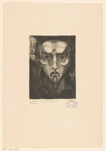 cabeza de mujer Tête de femme III (título original del objeto) de Lodewijk Schelfhout (signed by artist)