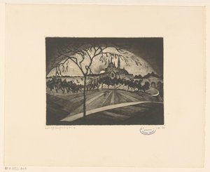 Puesta de sol Coucher de soleil (título original del objeto) de Lodewijk Schelfhout (signed by artist)