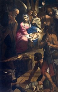 Adoración de los Pastores de Lodovico Carracci