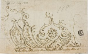 Diseño decorativo de Lodovico Carracci