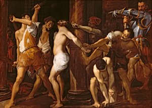 La flagelación de Cristo, 1586-87