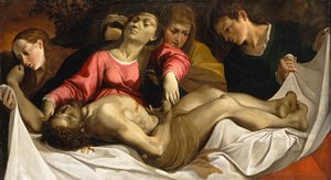 La Lamentación, ca. 1582 de Lodovico Carracci