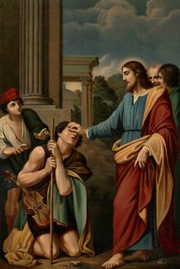 La curación del ciego de Lodovico after Carracci