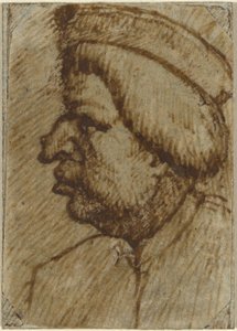 Perfil de un hombre de Lombard 16th Century