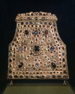 Arte lombardo. Relicario del diente de San Juan Bautista (siglo VIII-IX). Tesoro de la Catedral de Monza.