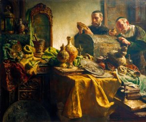 Visita al comerciante de arte