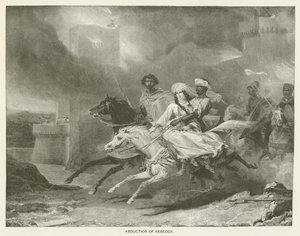 El Rapto de Rebeca de Léon Cogniet