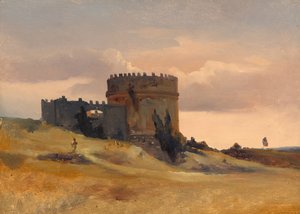 La tumba de Cecilia Metella de Léon François Antoine Fleury