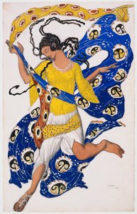 La mariposa (Diseño de vestuario para Anna Pavlova) de Léon Nikolaievitch Bakst
