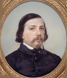 Retrato del poeta Théophile Gautier 1811-1872, 1850 de Léon Riesener