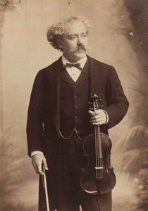 Retrato del violinista y compositor Pablo de Sarasate 1844-1908, c. 1895 de London . Photo studio Elliott and
