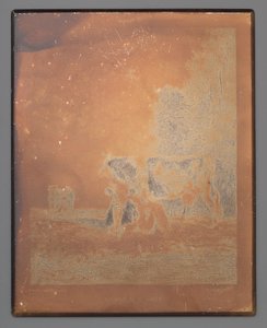 vacas en el prado de Léopold Desbrosses