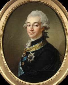 Retrato de Hans Axel, Conde de Fersen (1755-1810) Mariscal de Suecia (pintura de Pasch Lorenz) de Lorens the Younger Pasch