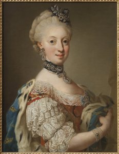 Sofía Magdalena de Dinamarca, reina de Suecia (1746-1813) de Lorens the Younger Pasch