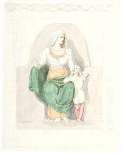 Frigga con Gersimi de Lorenz Frølich