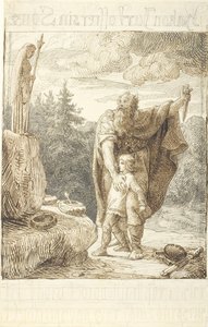 Hakon Jarl sacrifica a su hijo de Lorenz Frølich