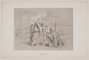 En Kongsgården, pág. 65, ilustración para "La fuga del ciervo" de Christian Winther