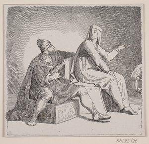Ilustración de "La expedición de Svend Tveskæg a Inglaterra y la batalla de Svold" de Lorenz Frølich