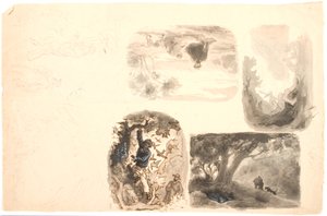 Boceto de ilustraciones de Lorenz Frølich