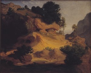 Paisaje cerca de Subiaco, Italia de Lorenz Frølich
