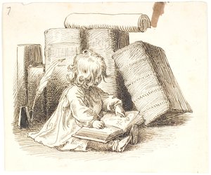 Lili leyendo de Lorenz Frølich