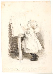 Lili pintando de Lorenz Frølich