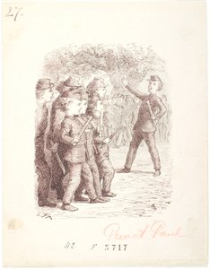 Juego de soldados. Pierre es el capitán