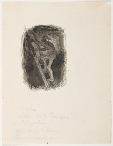 Boceto para el gorro nocturno del soltero de Lorenz Frølich