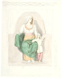 Frigga con Gersimi de Lorenz Frølich