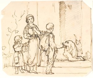 Tres niños mendigos