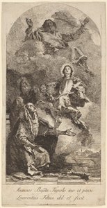 La visión de Santa Ana de Lorenzo Baldissera Tiepolo after Giovanni Battista Tiepolo