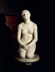 Confianza en Dios, estatua de mármol