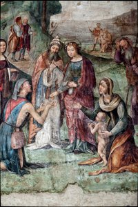 Santa Cecilia da sus posesiones a los pobres (detalle)