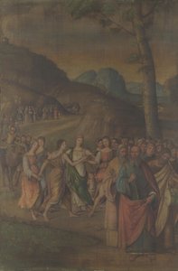 La danza de Miriam de la historia de Moisés, después de 1508