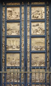 Las Puertas del Paraíso en el Baptisterio de Florencia, copia, 1425-1452 de Lorenzo Ghiberti